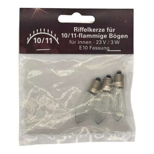 Spitzkerze 3 Watt für 10/11 fl. Schwibbögen